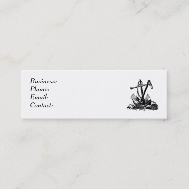 Anchors Mini Visitkort (Framsida)