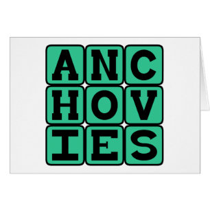 Anchovies, Pizza Topping Hälsningskort