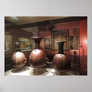 Anciella artefakter i ett peruanskt museum poster