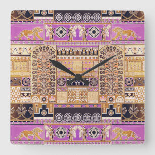 Anciella assyria Wall Clock Fyrkantig Klocka