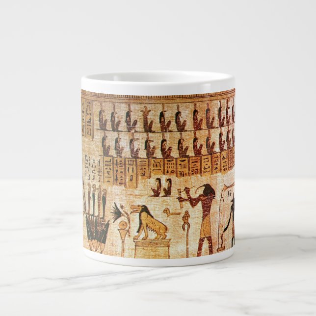 Anciella egyptiers Dödsdomstol Maat Godess Jumbo Mugg (Framsidan)