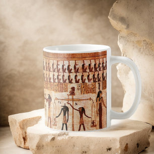 Anciella egyptiers Dödsdomstol Maat Godess Kaffemugg
