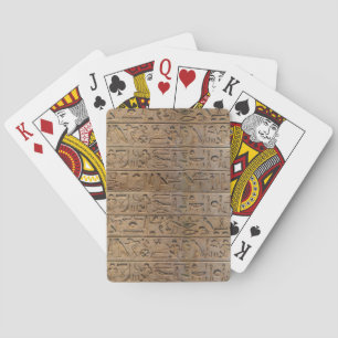 Anciella egyptiska Hieroglyphs Designer Gift Spel Kort