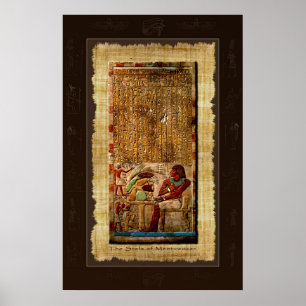 Anciella egyptiska Stela Art Poster