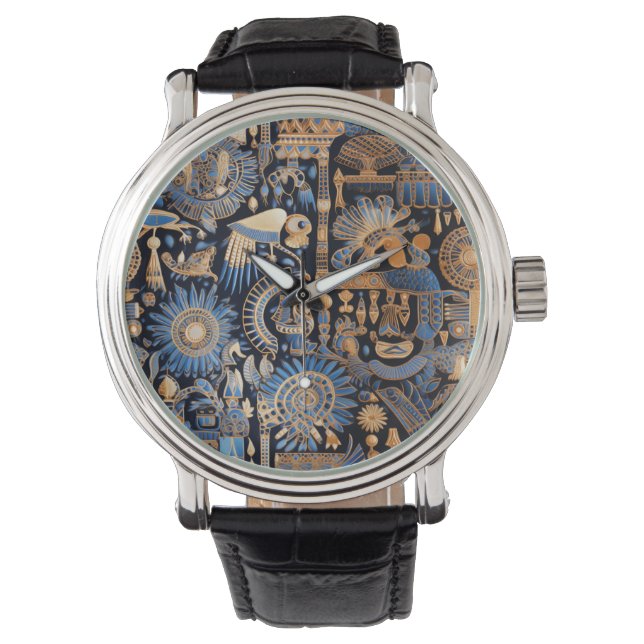 Anciella egyptiska textilbevakning armbandsur (Framsida)