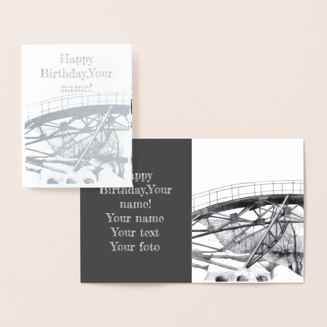 Anciella fotbollspencilart Monochrome Folierat Kort (Display)