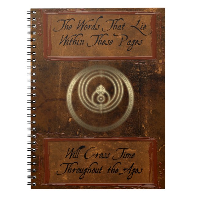 Ancienstid för bärbara datorer i spiral anteckningsbok (Framsidan)