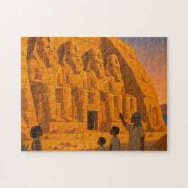 Ancient Abu Simbel Helig Puzzle Guld Pussel