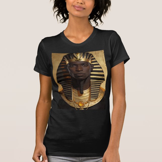 Ancient African King Modern Art T Shirt (Framsida)