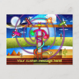 Ancient Alien Astronaut Angel Vykort