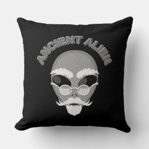 Ancient Alien Newsprint Kudde