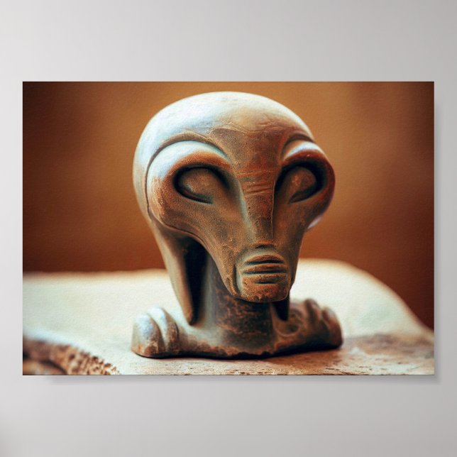 Ancient Alien Statue Poster (Framsidan)