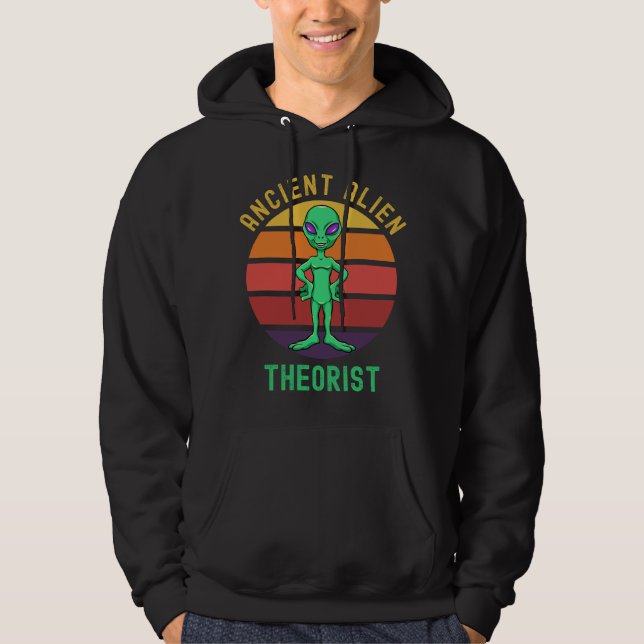 Ancient Alien Theorist Hoodie (Framsida)
