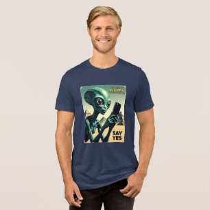 Ancient Alien UFO Pyramid T Shirt