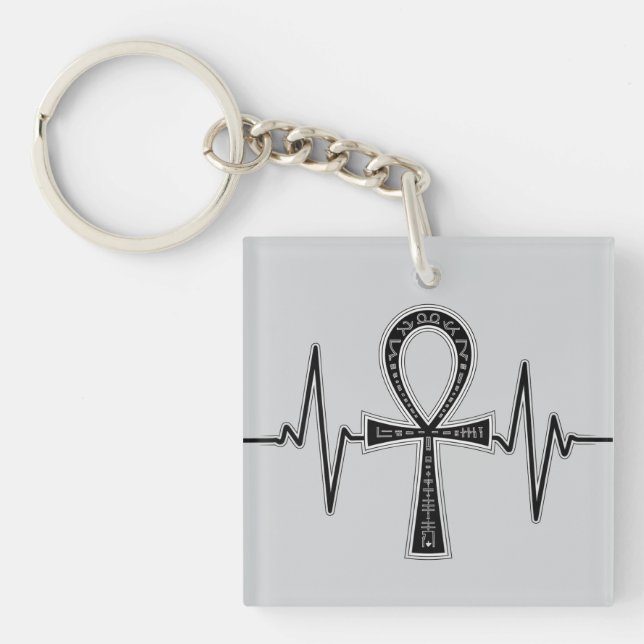 Ancient Ankh Mystique Keychain Silver (Framsidan)