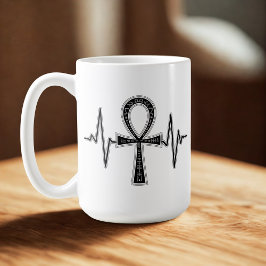 Ancient Ankh Mystique Mugg White