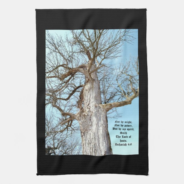 Ancient Ash Zechariah 4:6 Kökshandduk (Vertikal)