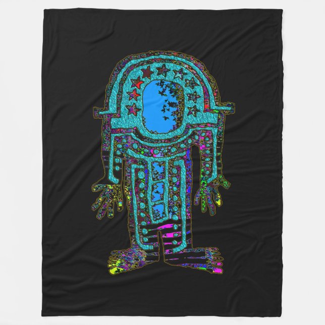 Ancient Astronaut Fleecefilt (Framsidan)
