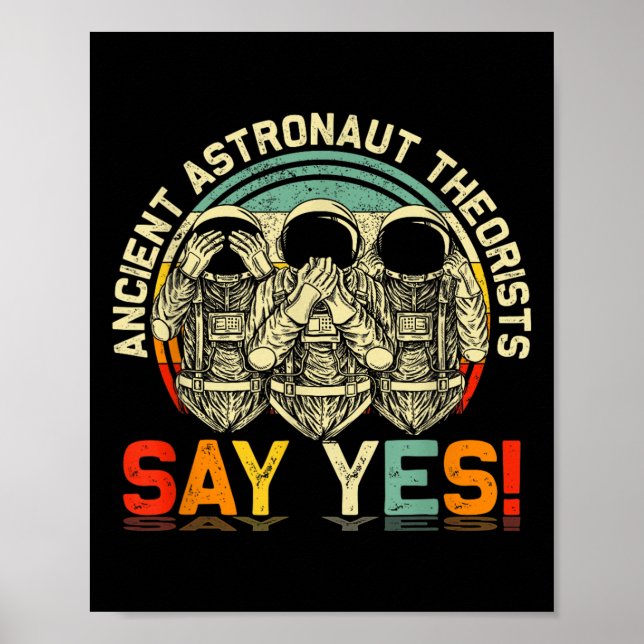 Ancient Astronaut-teorister säger S Ja-Utomjording Poster (Framsidan)