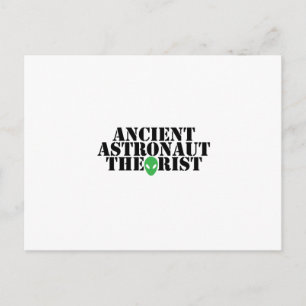 Ancient Astronaut Theorist Alien Funny Birthday Vykort