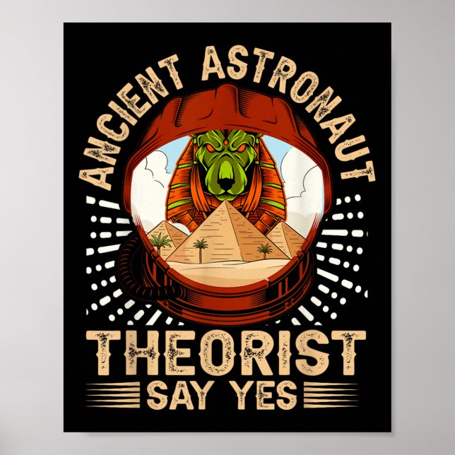 Ancient Astronaut Theorist säger ja _ egyptiska Poster (Framsidan)
