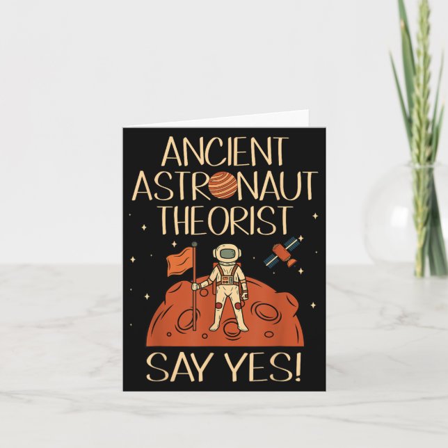 Ancient Astronaut Theorist säger ja Space Ufo Alie Kort (Framsida)