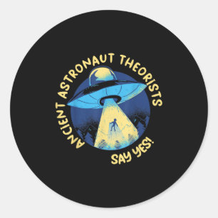 Ancient Astronaut Theorists säger ja till Alien Uf Runt Klistermärke