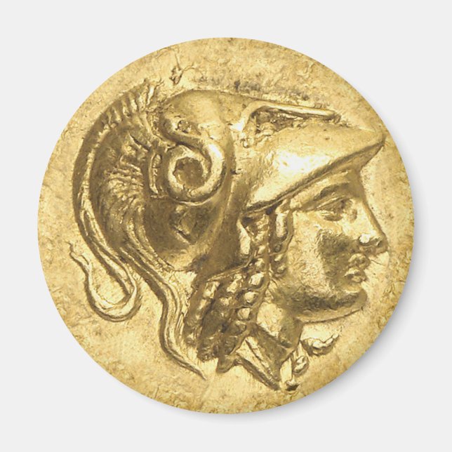 Ancient Athena Coin Magnet (Framsidan)
