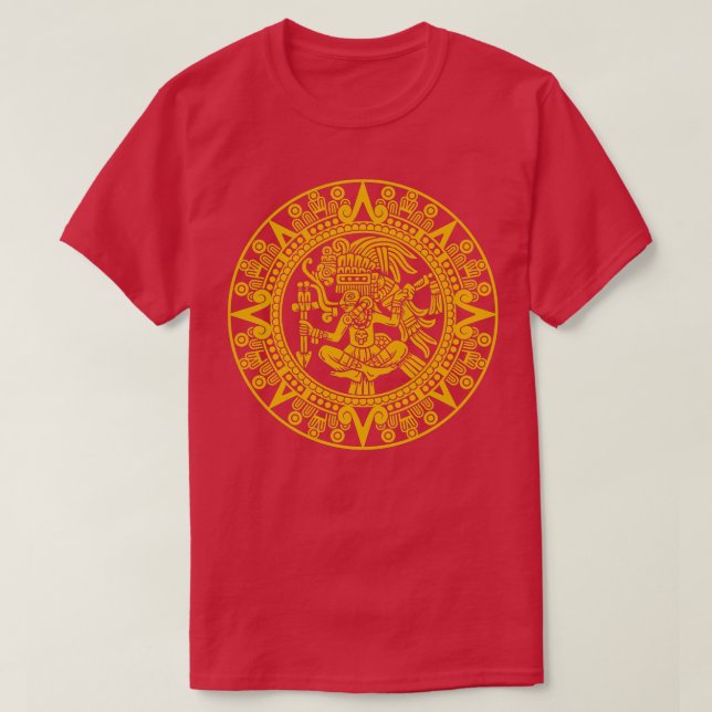 ANCIENT AZTEC WARRIOR T SHIRT (Design framsida)