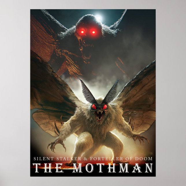 ANCIENT BEAST & CREATURES: The Mothman Poster (Framsidan)
