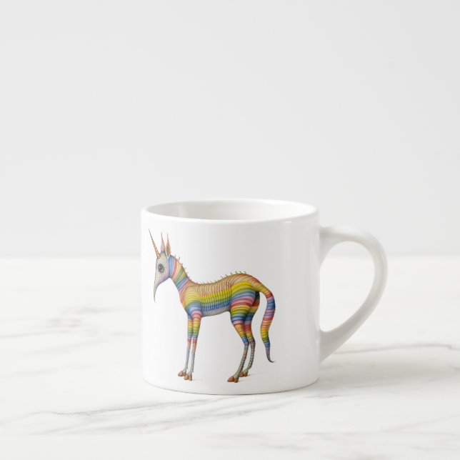 Ancient Bestiary Rainbow Unicorn Espressomugg (Höger)