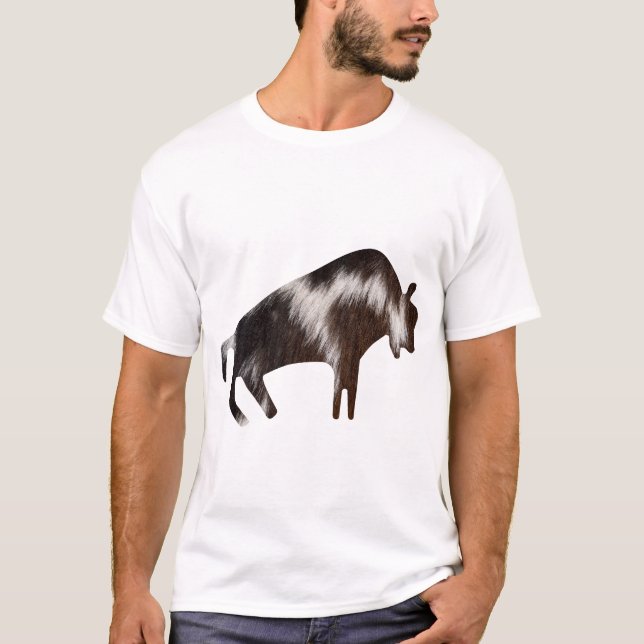 Ancient Bison eller Prehistorisk Buffalo T Shirt (Framsida)