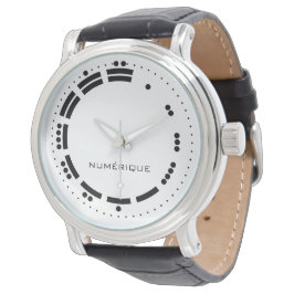 Ancient Black White Mayan Numerals Vector Art Armbandsur