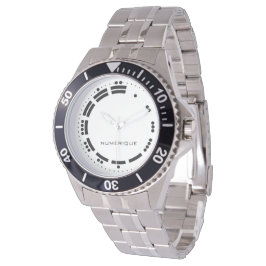 Ancient Black White Mayan Numerals Vector Art Armbandsur