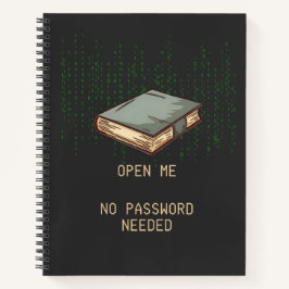 Ancient Bok med binärkodoffert för Tech Geek