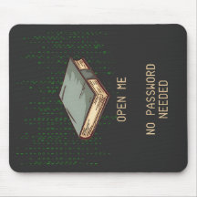 Ancient Bok med binärkodoffert för Tech Geek