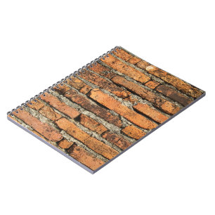 Ancient Brick Wall Anteckningsbok Med Spiral