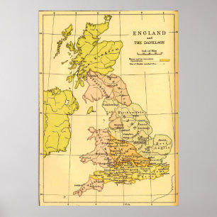 Ancient Britain Karta Poster
