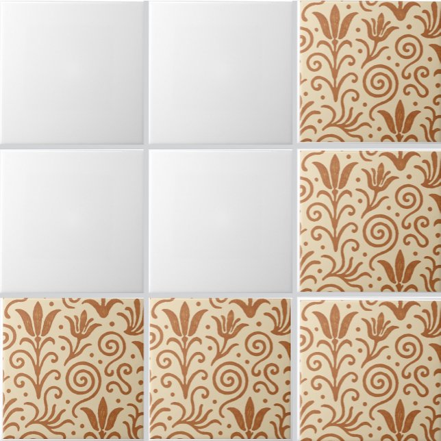 Ancient  Bronze Age Aegean Minoan Inspired Pattern Kakelplatta (Skapare uppladdad)