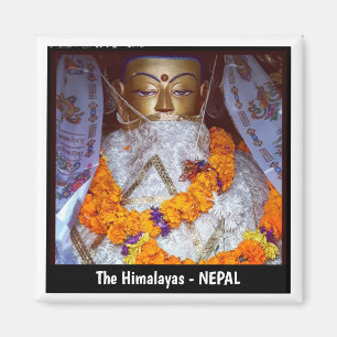 Ancient Buddha, Swayambunath, Katmandu - Nepal Magnet