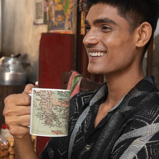 Ancient Byzantine Empire Karta Kaffemugg (Skapare uppladdad)