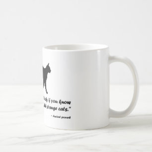 Ancient Cat Proverb Kaffemugg