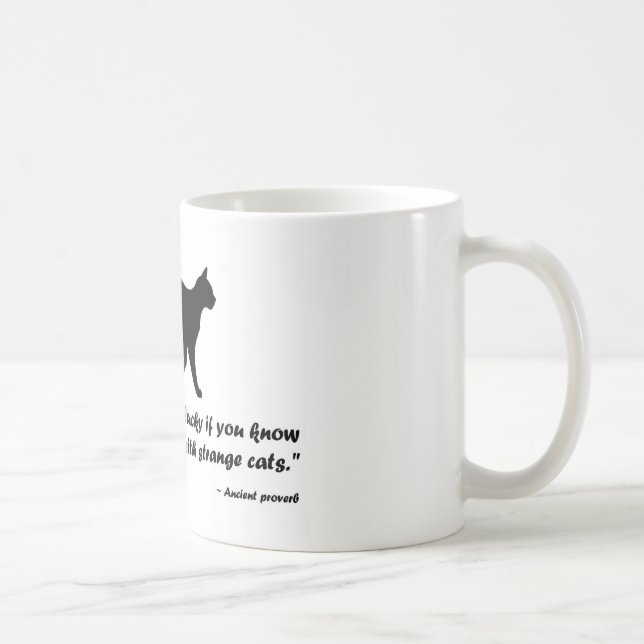 Ancient Cat Proverb Kaffemugg (Höger)