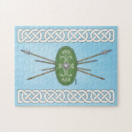 Ancient Celtic Shield and Spears Pussel