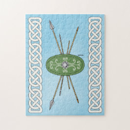 Ancient Celtic Shield and Spears Pussel