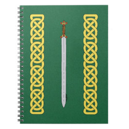 Ancient Celtic Sword och Knotwork Anteckningsbok