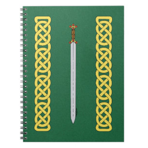 Ancient Celtic Sword och Knotwork Anteckningsbok
