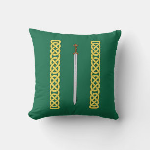 Ancient Celtic Sword och Knotwork Kudde
