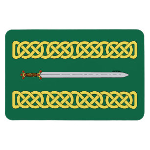 Ancient Celtic Sword och Knotwork Magnet