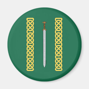 Ancient Celtic Sword och Knotwork Magnet
